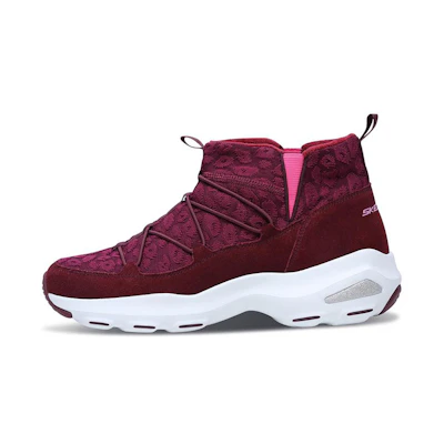 (W) Skechers D'Lites Ultra 'Burgundy Snow Boot'