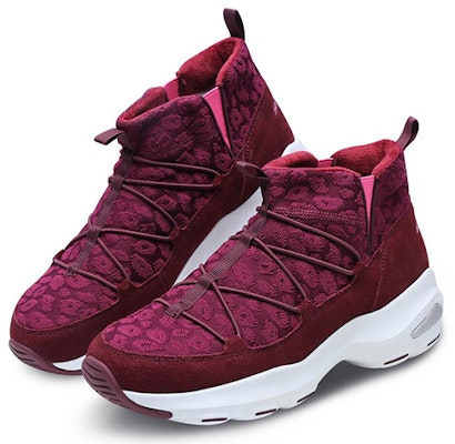 Skechers D'lites Ultra 雪地鞋 女款 酒紅色 Lookbook Skechers D'lites Ultra 雪地鞋 女款 酒紅色