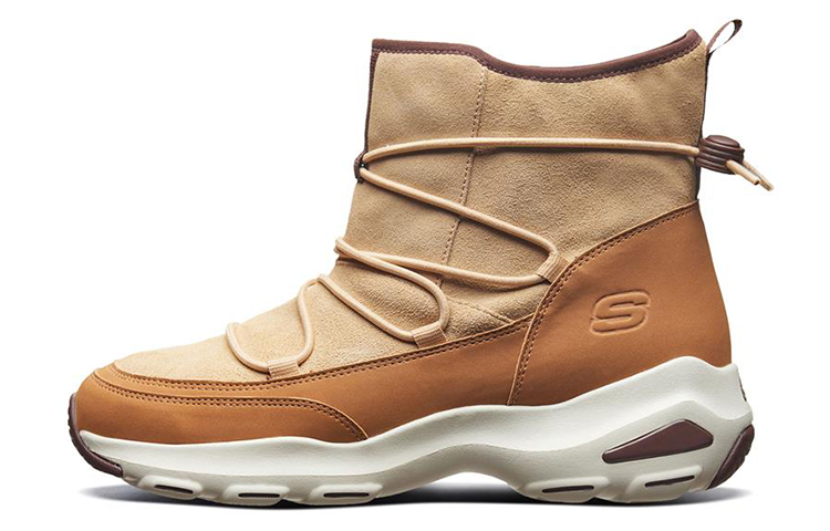 (Women) Skechers D'Lites Ultra 'Casual Snow Boot Brown' 49705-TAN