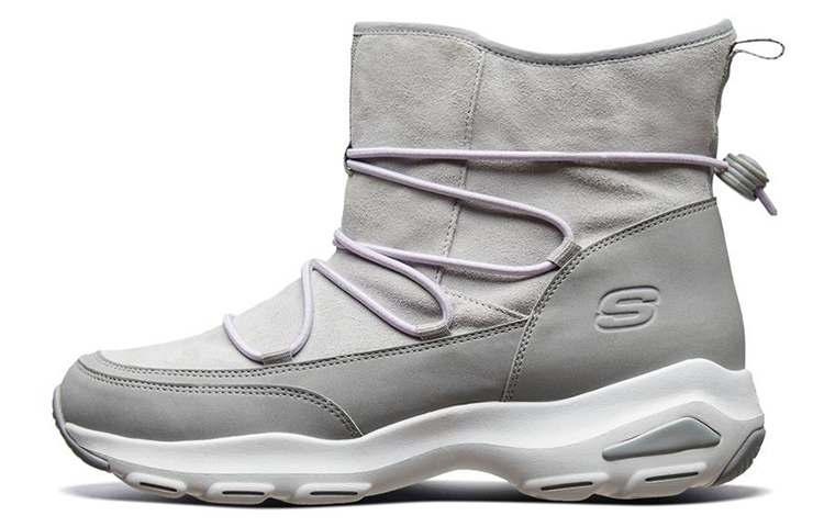(Women) Skechers D'lites Ultra 'Grey Snow Boots' 49705-GRY