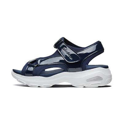(W) Skechers D'Lites Ultra 'Navy Casual Sandal'