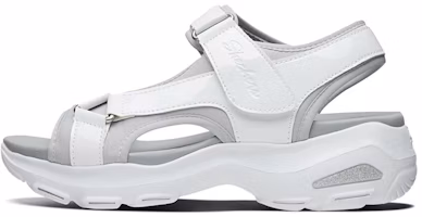 (Women) Skechers D'lites Ultra 'White Grey' 32381-WGY (Women) Skechers D'lites Ultra 'White Grey' 32381-WGY