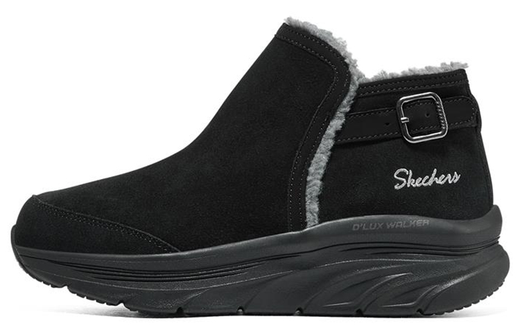 (Women) Skechers D'Lites Walker 'Casual Snow Boot Black' 167208-BBK