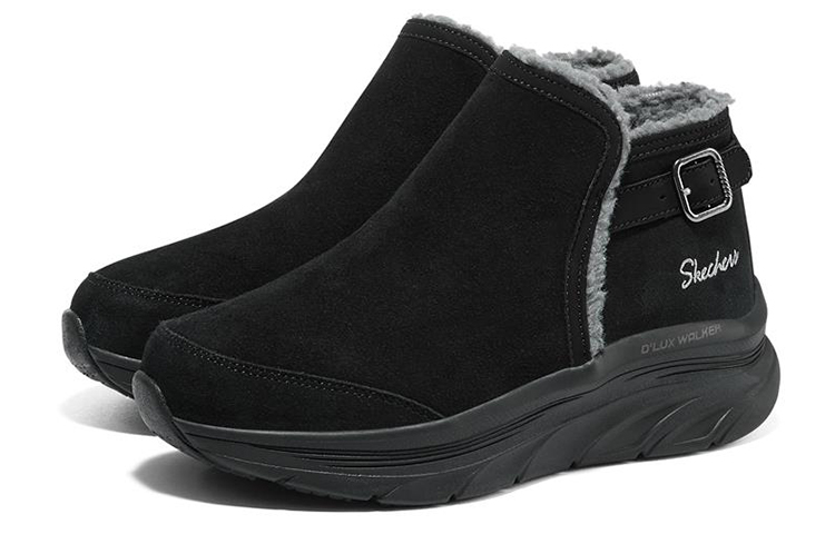 Lookbook (W) 스케쳐스 딜라이트 워커 블랙 스노우 부츠 (or) 스케쳐스 딜라이트 워커 블랙 겨울 부츠 167208-BBK
