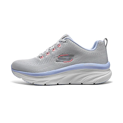 (W) Skechers D'Lites Walker 'Grey Purple Pink'