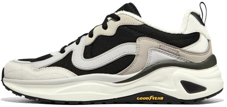 women-skechers-d-lites-black-grey-wave-shock-absorption-non-slip-abrasion-resistant-low-top-dad-shoe-896175-bkgy