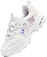 Skechers D‘Lites 抗震耐磨潮爹鞋 女款 白色 Shop Skechers D‘Lites 抗震耐磨潮爹鞋 女款 白色