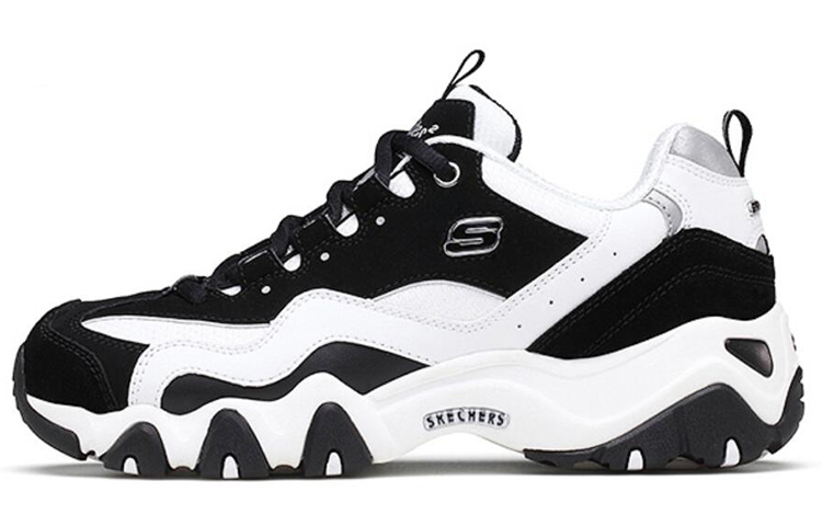(W) Skechers D'lites White/Black