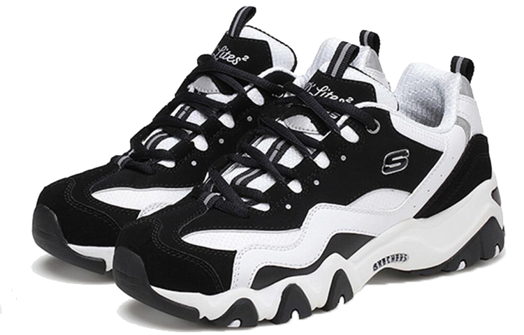(W) Skechers D'lites White/Black 圖 2