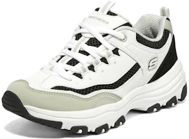 Order (Women) Skechers Arch Fit D'Lites 'White Black Beige' 8730066-WLGY