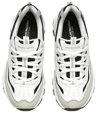 (Women) Skechers Arch Fit D'Lites 'White Black Beige' 8730066-WLGY Lookbook (Women) Skechers Arch Fit D'Lites 'White Black Beige' 8730066-WLGY