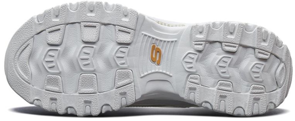 Skechers D‘LITES 小白熊金標小白熊 低筒 老爹鞋 女款 白金色 Details for Skechers D‘LITES 小白熊金標小白熊 低筒 老爹鞋 女款 白金色