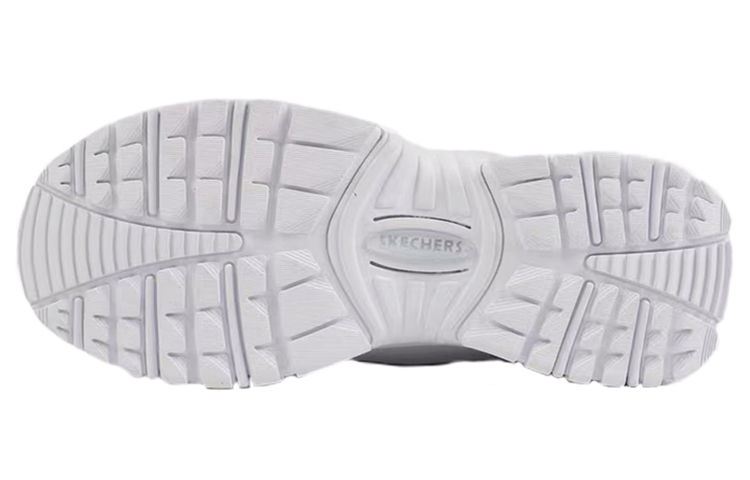 (W) Skechers D'lites White/Silver 圖 5