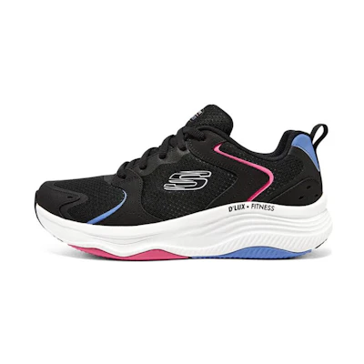 (W) Skechers D'lux Fitness 'Black Pink'