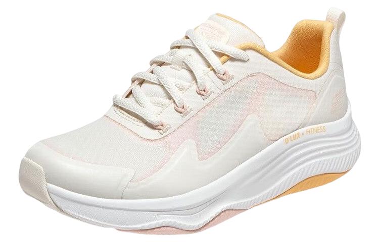 Lookbook (W) Skechers D'Lux Fitness 'Putih Kuning' 149899-NTMT