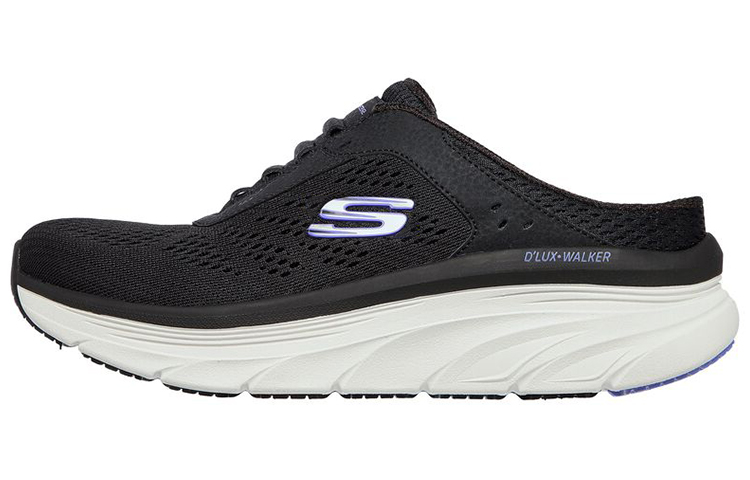(Women) Skechers D'Lux Walker-Calm Aura 'Black White Purple' 149359-BKPR