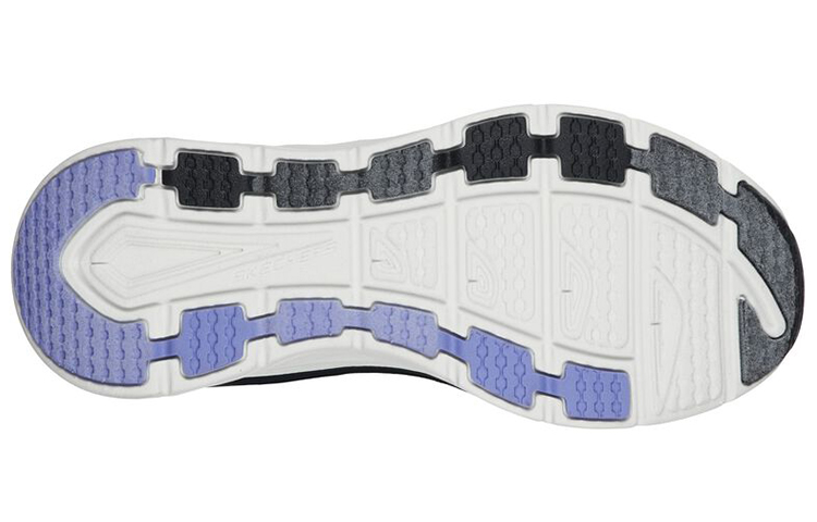 Shop (Women) Skechers D'Lux Walker-Calm Aura 'Black White Purple' 149359-BKPR
