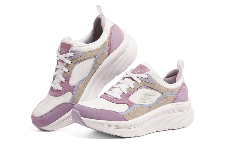 Lookbook (W) Skechers D Lux Walker-Neuer Moment ''Weiß Rosa'' 149357-WPR