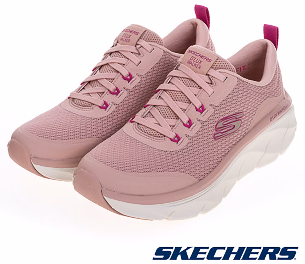 women-skechers-d-lux-walker-2-0-casual-shoes-pink-powder-150095-ros