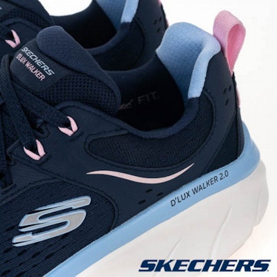 (Women) SKECHERS D'LUX WALKER 2.0 Casual Shoes Blue 150093NVPK Purchase (Women) SKECHERS D'LUX WALKER 2.0 Casual Shoes Blue 150093NVPK