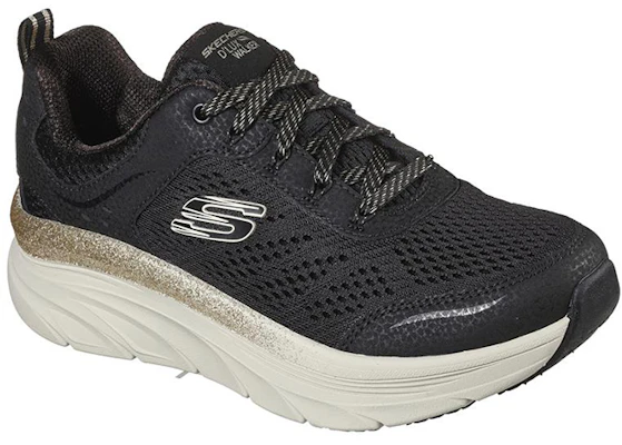 (W) (女性用) スケッチャーズ D'Lux Walker 'ブラック ゴールド' 149337-BKGD 149337-BKGD Lookbook (W) (女性用) スケッチャーズ D'Lux Walker 'ブラック ゴールド' 149337-BKGD 149337-BKGD