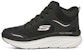 (W) Skechers D'Lux Walker 'Hitam Mid-Top Kasual' 167316-BKPK