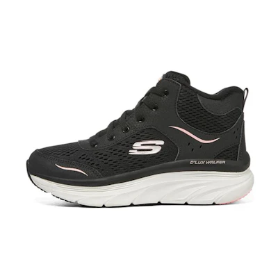 (W) Skechers D'Lux Walker 'Black Mid-Top Casual'