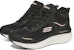 (W) Skechers D'Lux Walker 'Hitam Mid-Top Kasual' 167316-BKPK