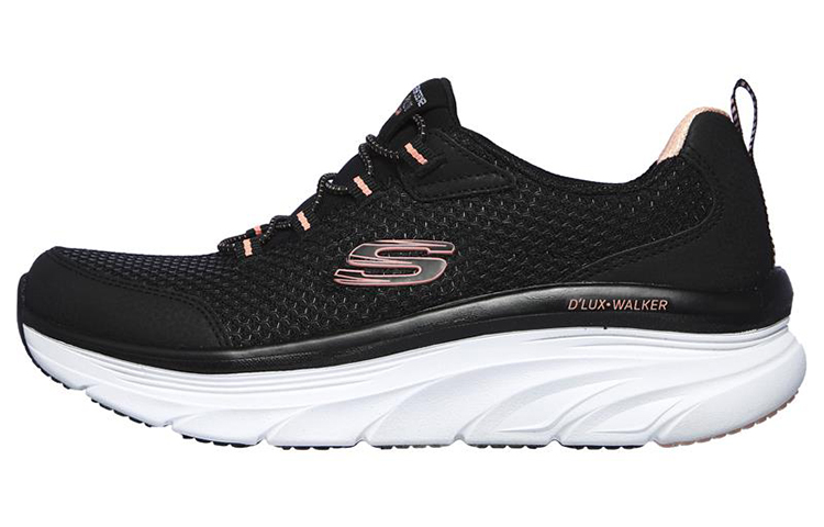 (Women) Skechers D'Lux Walker 'Black Pink' 149004-BKPK