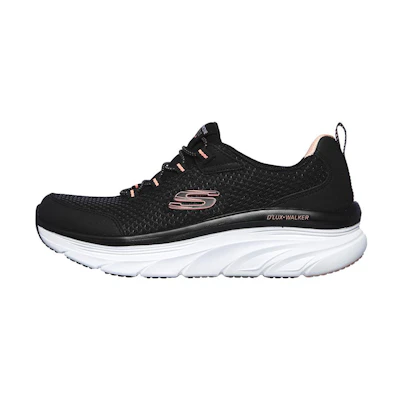 (W) Skechers D'Lux Walker 'Black Pink'