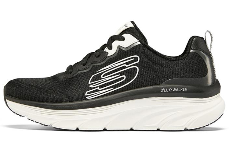 (Women) Skechers D'lux Walker 'Black White' 149319-BKW