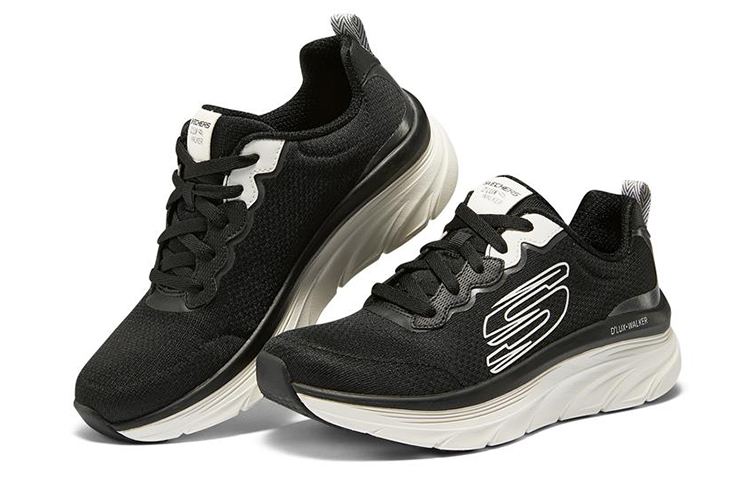 Lookbook (Women) Skechers D'lux Walker 'Black White' 149319-BKW
