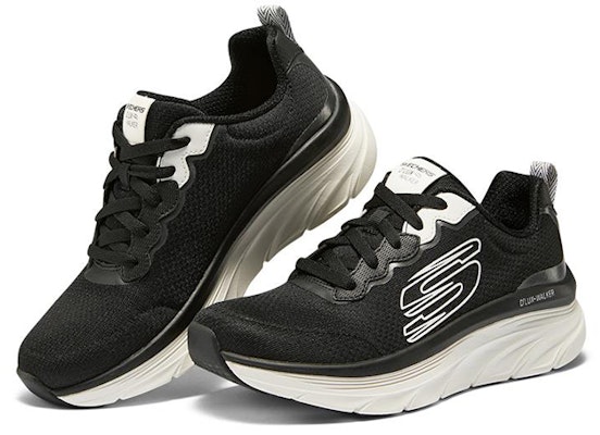 (Women) Skechers D'lux Walker 'Black White' 149319-BKW Lookbook (Women) Skechers D'lux Walker 'Black White' 149319-BKW