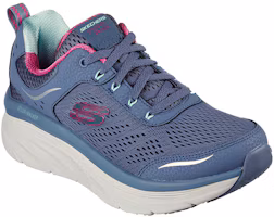 Lookbook Skechers D'lux Walker 減震防滑耐磨 低筒 運動休閒鞋 女款 藍