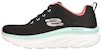 (W) Skechers D'Lux Walker 'Hitam Hijau Retro Klasik' 149368-BKMN