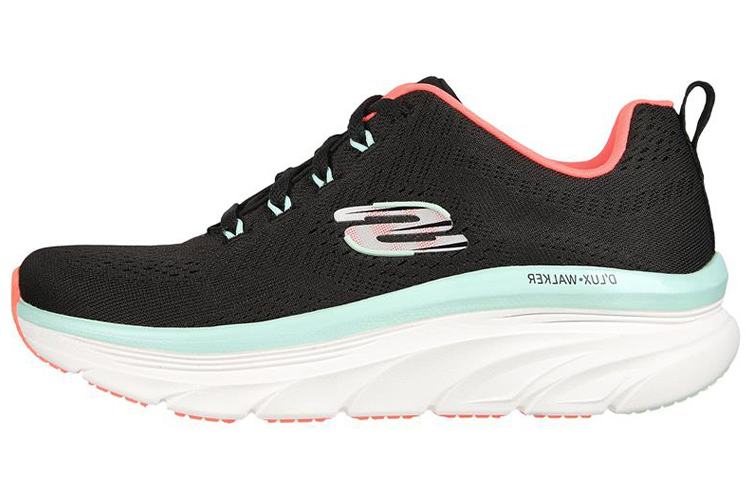 (Women) Skechers D'Lux Walker 'Classic Retro Black Green' 149368-BKMN