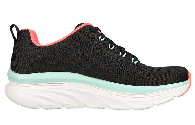 Order (Women) Skechers D'Lux Walker 'Classic Retro Black Green' 149368-BKMN