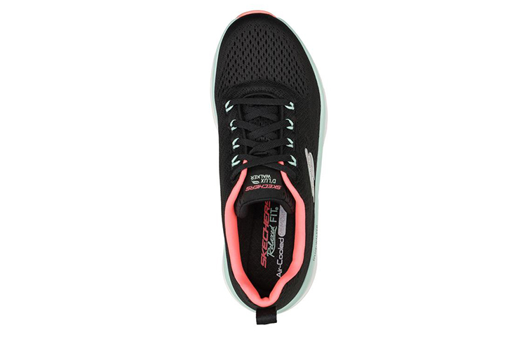 Shop (Women) Skechers D'Lux Walker 'Classic Retro Black Green' 149368-BKMN