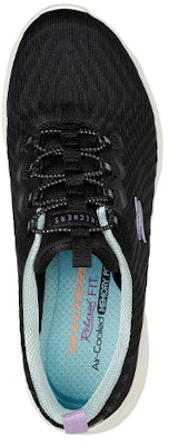 (W) 스케쳐스 디럭스 워커 (블랙/화이트) 104340-BKW Lookbook (W) 스케쳐스 디럭스 워커 (블랙/화이트) 104340-BKW