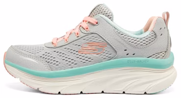 (Women) Skechers D'Lux Walker 'Grey Pink' 149023-GYCL (Women) Skechers D'Lux Walker 'Grey Pink' 149023-GYCL