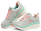 Lookbook (W) Skechers D'Lux Walker 'Kelabu Merah Jambu' 149023-GYCL