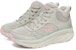 (W) Skechers D'Lux Walker 'Kelabu Mid-Top Penyerap Kejutan' 167316-GYMN