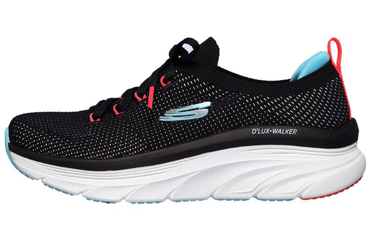 (Women) Skechers D'Lux Walker 'Refreshing Mood Black Blue' 149311-BLK