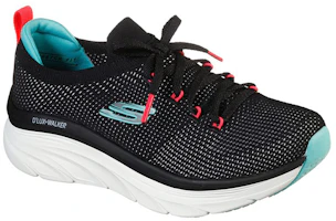 Lookbook Skechers D'Lux Walker 清新氣息 透氣輕便舒適 低筒跑鞋 女款 黑藍