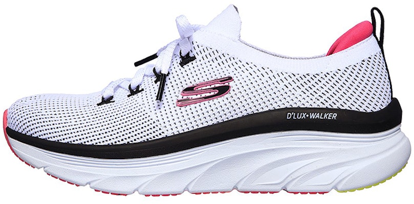 (Women) Skechers D'Lux Walker 'Refreshing Mood White Black Pink' 149311-WBK Buy (Women) Skechers D'Lux Walker 'Refreshing Mood White Black Pink' 149311-WBK