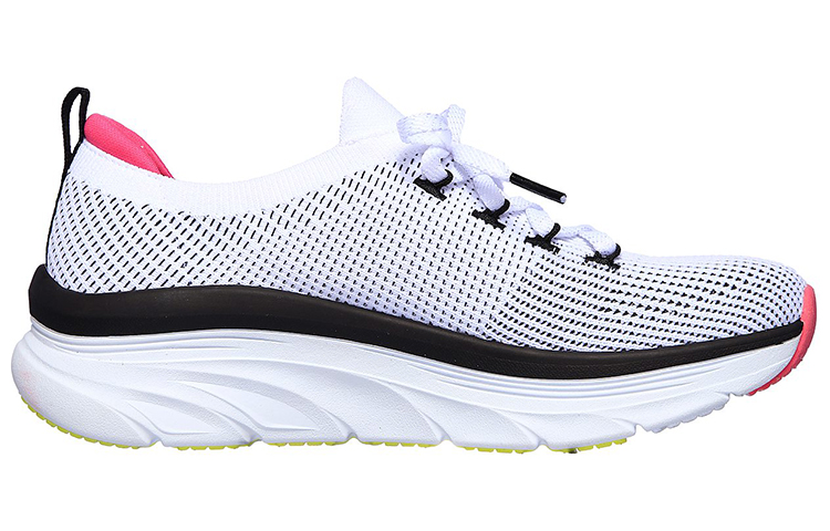 Order (Women) Skechers D'Lux Walker 'Refreshing Mood White Black Pink' 149311-WBK