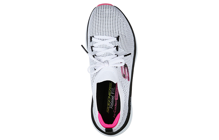 Shop (Women) Skechers D'Lux Walker 'Refreshing Mood White Black Pink' 149311-WBK