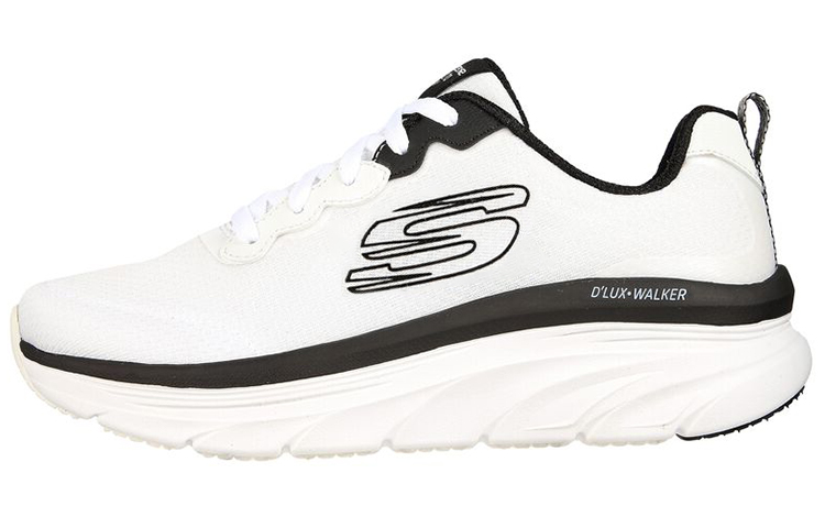 (Women) Skechers D'lux Walker 'White Black' 149319-WBK
