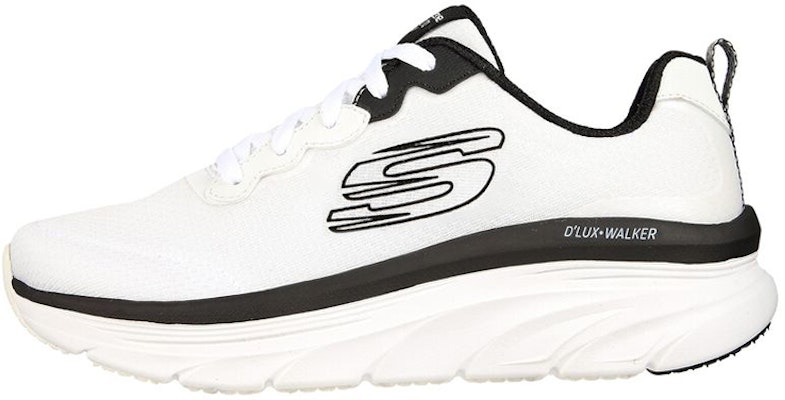 (Women) Skechers D'lux Walker 'White Black' 149319-WBK Buy (Women) Skechers D'lux Walker 'White Black' 149319-WBK