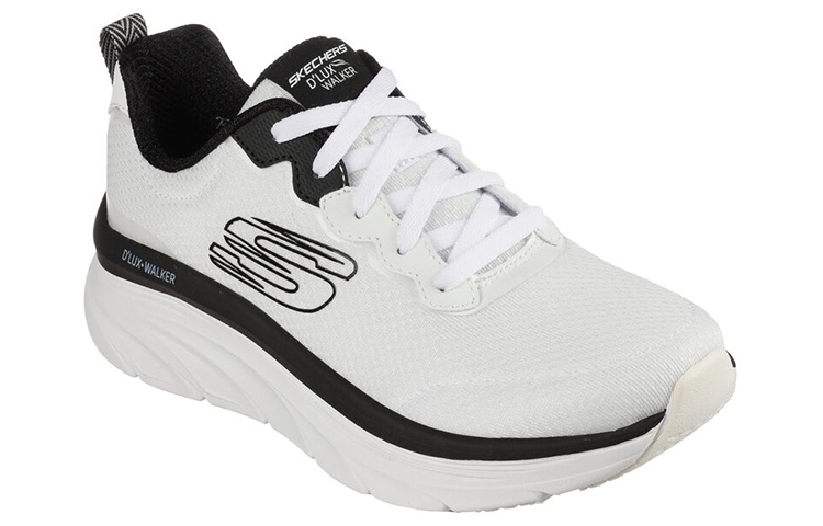 Order (Women) Skechers D'lux Walker 'White Black' 149319-WBK